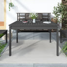 Klassieke houten tuintafel van massief grenenhout voor buiten - Grijs grenenhout / 121 x 82.5 x 76 cm / 1 - Tuintafels