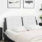 Klassieke schoonheid Hoofdborden en Voetborden met Hoogwaardig Kunstleer - Wit en zwart / 120 cm / 1 - Hoofdborden