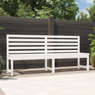 Klassieke tuinbank van massief Douglashout met gelat ontwerp - Wit grenenhout / 201.5 x 48 x 91.5 cm / 1 - Tuinbanken
