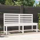 Klassieke tuinbank van massief Douglashout met gelat ontwerp - Wit grenenhout / 157.5 x 48 x 91.5 cm / 1 - Tuinbanken