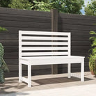 Klassieke tuinbank van massief Douglashout met gelat ontwerp - Wit grenenhout / 109 x 48 x 91.5 cm / 1 - Tuinbanken