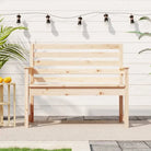 Klassieke tuinbank van massief grenenhout voor buitengebruik - Natuurlijk grenenhout / 109 x 48 x 91.5 cm / 1