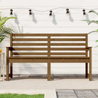 Klassieke tuinbank van massief grenenhout voor buitengebruik - Honingbruin grenenhout / 159.5 x 48 x 91.5 cm / 1