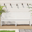 Klassieke tuinbank van massief grenenhout voor buitengebruik - Wit grenenhout / 203.5 x 48 x 91.5 cm / 1 - Tuinbanken