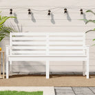 Klassieke tuinbank van massief grenenhout voor buitengebruik - Wit grenenhout / 159.5 x 48 x 91.5 cm / 1 - Tuinbanken