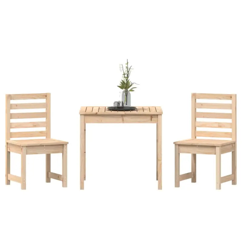 Klassieke tuinset van massief grenenhout voor buitengebruik - Tuinsets