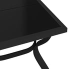 Klassieke tuintafel met gehard glazen blad en stabiele stalen poten - Tuintafels