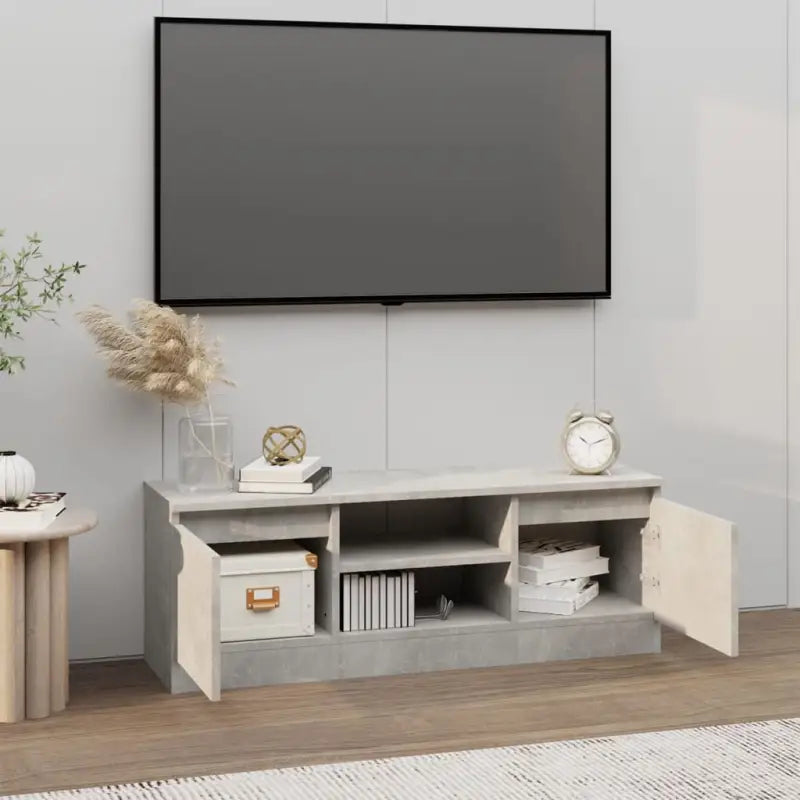 Klassieke TV-Kast met Deur in Hoogwaardig Bewerkt Hout - Tv-meubels