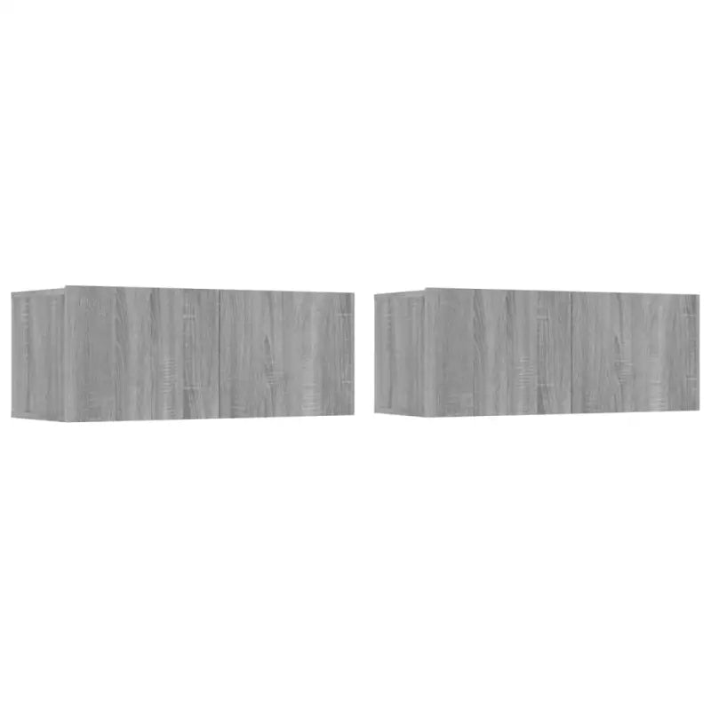 Klassieke tv-meubels van bewerkt hout in Grijs Sonoma stijl - Tv-meubels