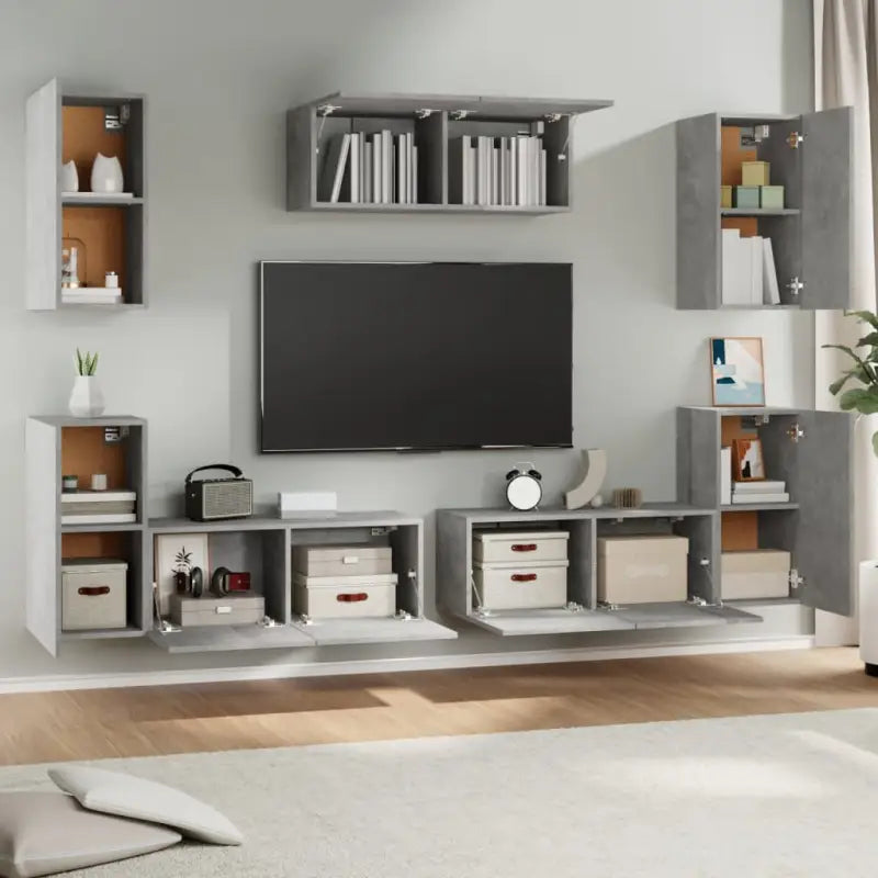 Klassieke TV-meubels van bewerkt hout met trendy en praktische design - Tv-meubels