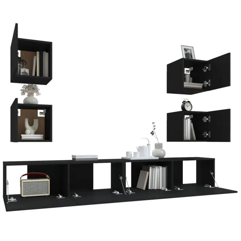 Klassieke Tv-meubels van bewerkt hout met trendy en praktische design - Tv-meubels