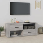 Klassieke tv-meubels van bewerkt hout voor een stijlvolle woonkamer - Grijs sonoma / 1 - Tv-meubels
