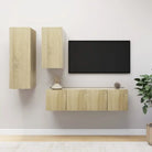 Klassieke TV-meubels van bewerkt hout voor een trendy en stabiel interieur - Sonoma eiken / 4 / 60 cm - Tv-meubels