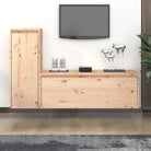 Klassieke TV-meubels van massief grenenhout voor een stijlvolle kamer - Bruin / 2 - Tv-meubels