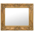 Klassieke wandspiegel met sierlijk barokframe - Goud / 50 x 40 cm / 1 - Spiegels