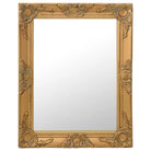 Klassieke wandspiegel met sierlijk barokframe - Goud / 50 x 60 cm / 1 - Spiegels