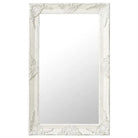 Klassieke wandspiegel met sierlijk barokframe - Wit / 50 x 80 cm / 1 - Spiegels