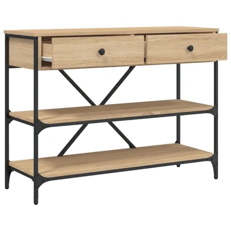 Klassieke wandtafel van bewerkt hout voor binnengebruik - Bijzettafels