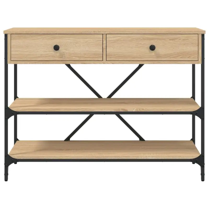 Klassieke wandtafel van bewerkt hout voor binnengebruik - Bijzettafels