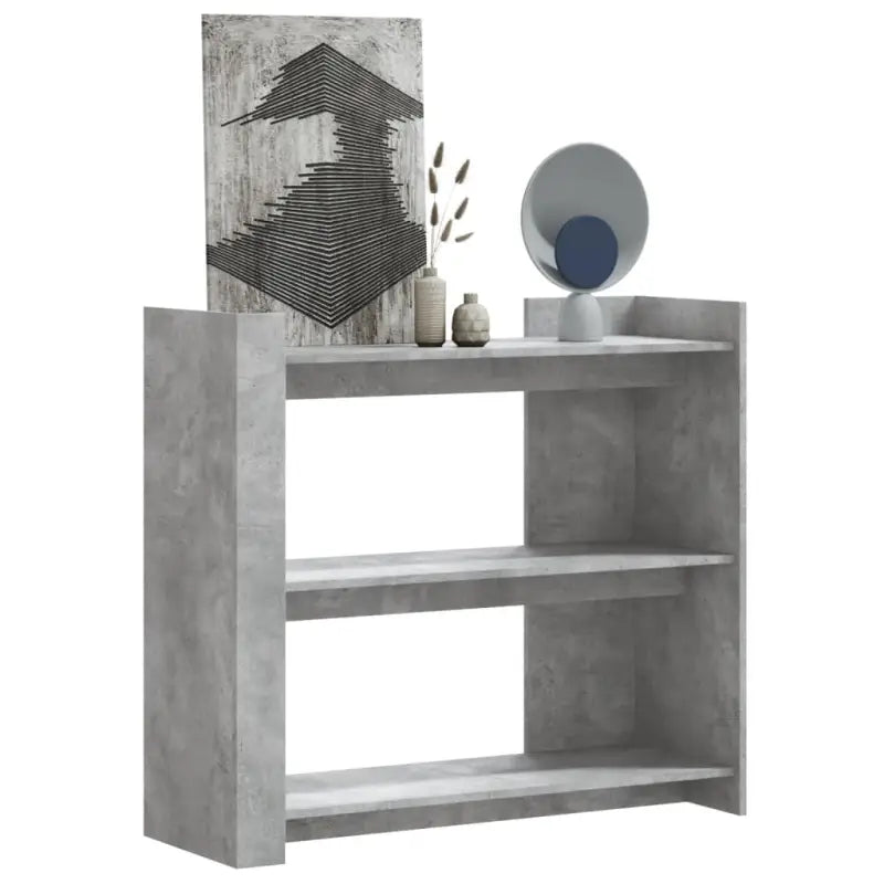Klassieke wandtafel van bewerkt hout voor in huis - Betongrijs / 1 - Bijzettafels