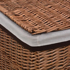 Klassieke wasmand van wilgenvlecht voor de badkamer - Bruin / 1 - Wasmanden