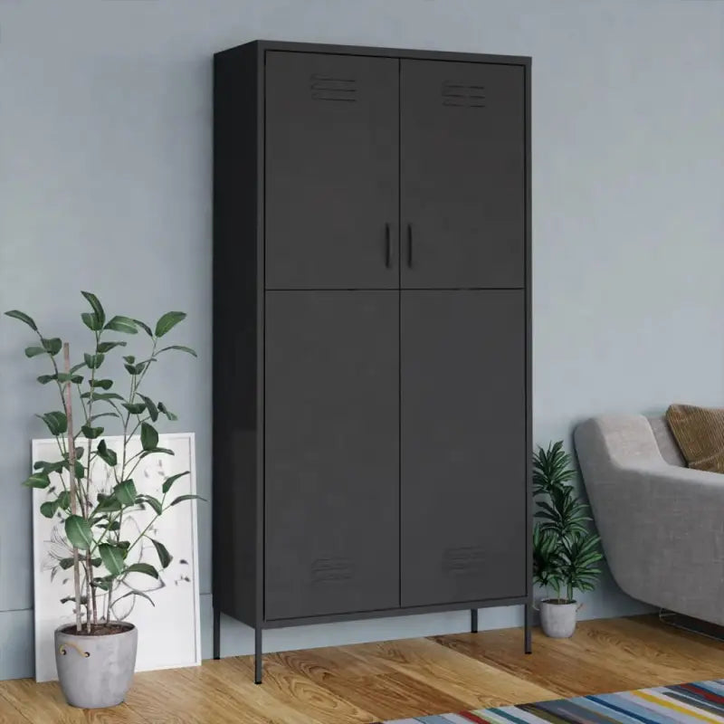 Kledingkast met verstelbare schappen voor een overzichtelijk interieur - Antraciet / 1 - Kledingkasten