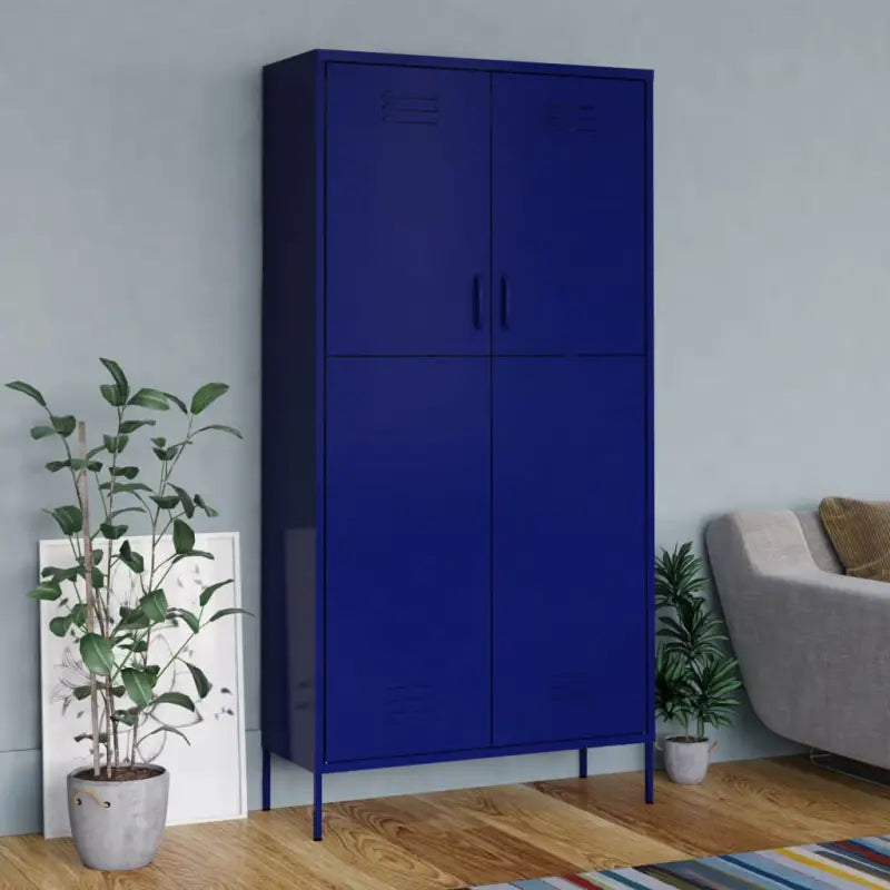 Kledingkast met verstelbare schappen voor een overzichtelijk interieur - Marineblauw / 1 - Kledingkasten