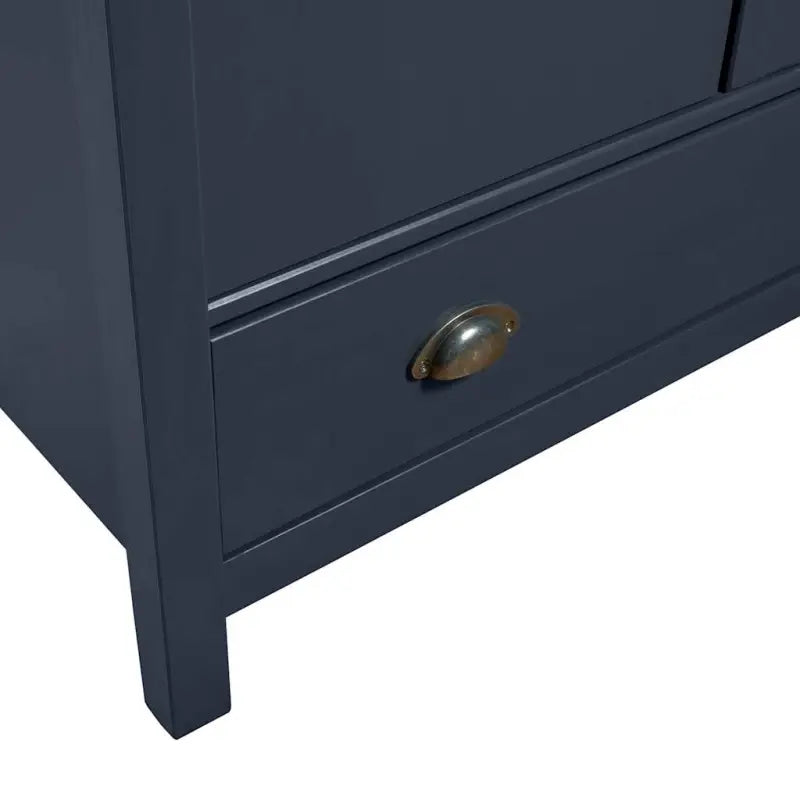 Kledingkast van massief grenenhout met groot vak voor modern interieur - Kledingkasten