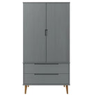 Kledingkast van massief grenenhout met Scandinavisch design - Kledingkasten