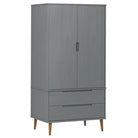 Kledingkast van massief grenenhout met Scandinavisch design - Kledingkasten
