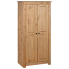 Kledingkast van massief grenenhout voor een overzichtelijke slaapkamer - Bruin / 80 x 50 x 171.5 cm / 1 - Kledingkasten