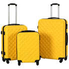 Koffers met levering bevat duurzame ABS harde koffer voor reizen - Geel / 3 / 4 - Koffers