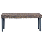 Kubu Rattan Eettafelbank voor een Natuurlijke en Stijlvolle Interieur Look - Grijs - Keuken- & eettafelbanken