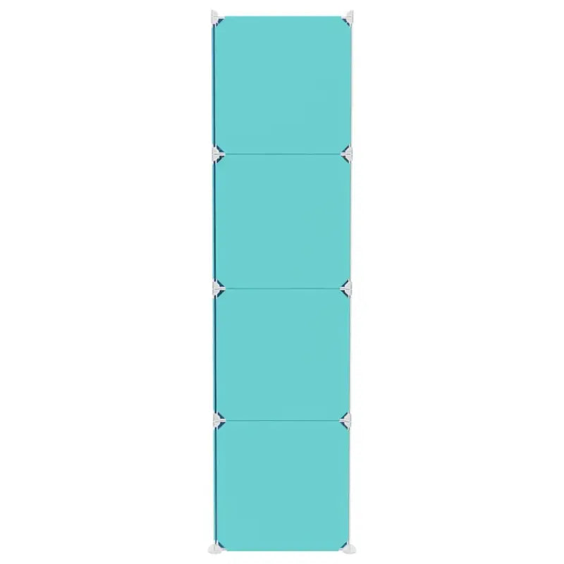 Kubusopbergkast voor kinderen met waterbestendige kunststofpanelen - Groen / 110 x 36.5 x 143.5 cm / 1 - Schoenenrekken