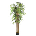 Kunstbamboe plant met kunststof pot voor huis en kantoor decoratie - 150 cm (rond) / 1 - Kunstplanten