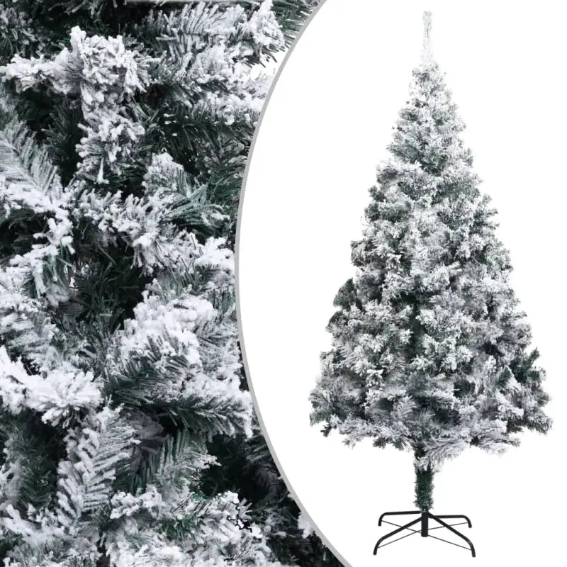 Kunstkerstboom met Witte Sneeuwvlokken voor een Unieke Kerstsfeer - 240 x 150 cm / 1 - Kerstbomen