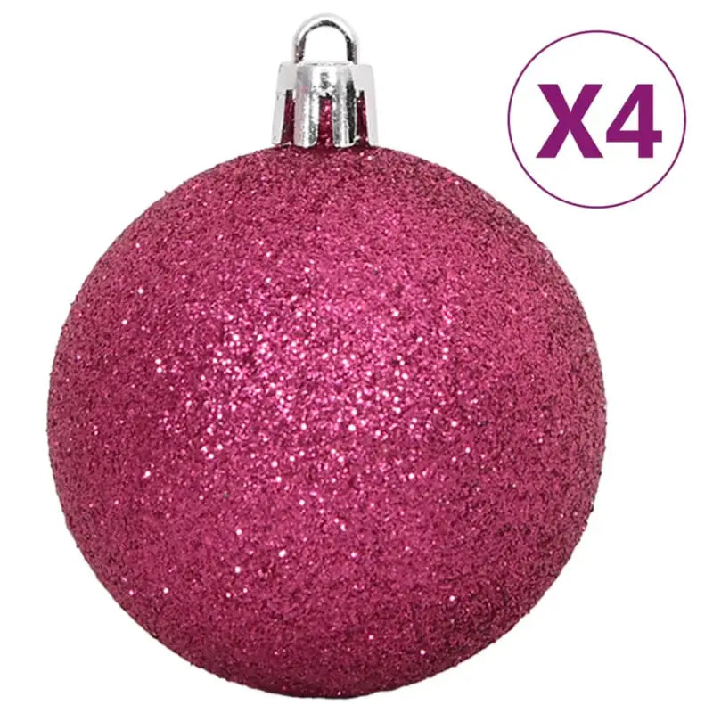 Kunststof kerstballen voor een glanzende feestdagenversiering - Roze / 1 - Decoratie voor feestdagen