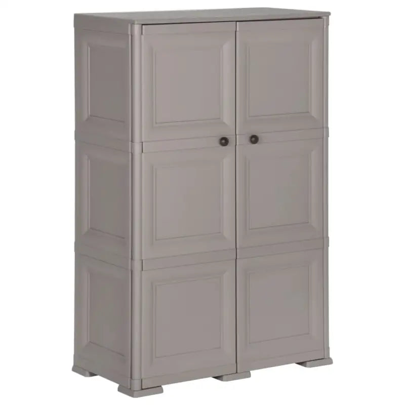 Kunststof opbergkast voor thuis kantoor en opslagruimtes - Grijs / 79 x 43 x 125 cm / 1 - Opbergkasten & lockerkasten