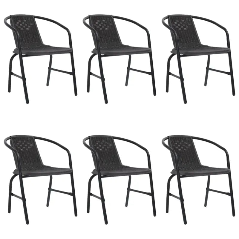 Kunststof rattan tuinstoelen voor buiten relaxen en dineren - Tuinstoelen