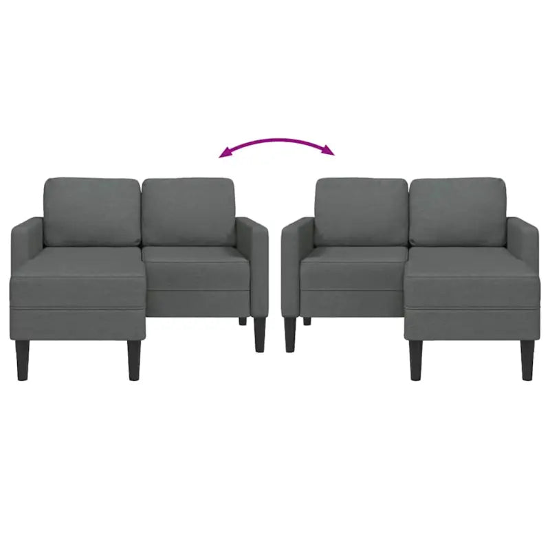 L-vormige bank met massief hout en zacht polyester voor tijdloze comfort - Banken