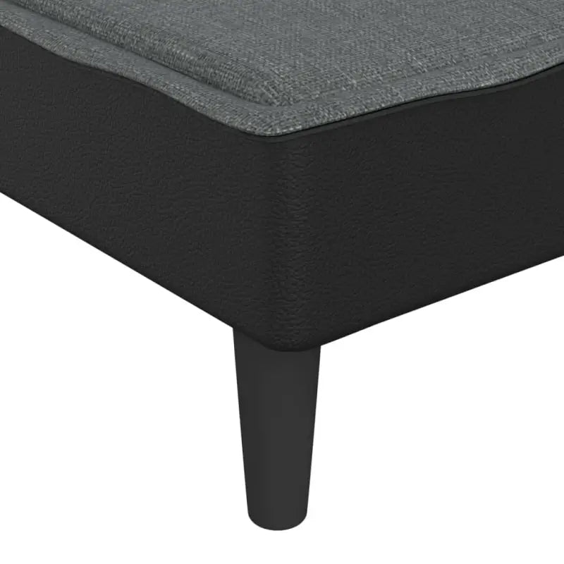 L vormige slaapbank met chaise longue en hoogte voet voor compacte ruimtes - Donkergrijs - Banken