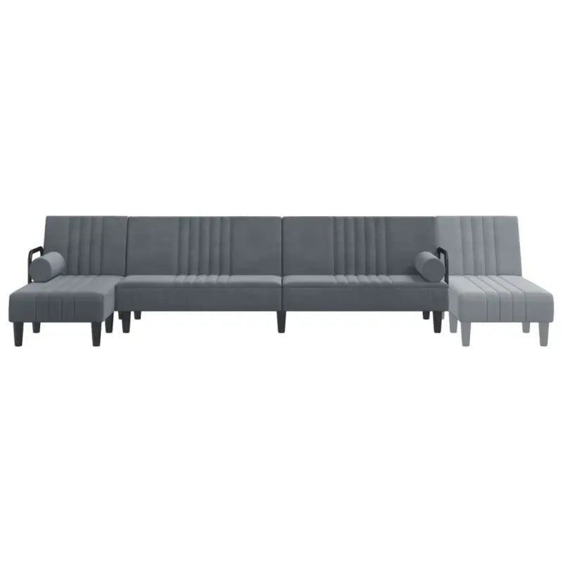 L-vormige slaapbank met chaise longue en hoogte voet voor compacte ruimte - Banken