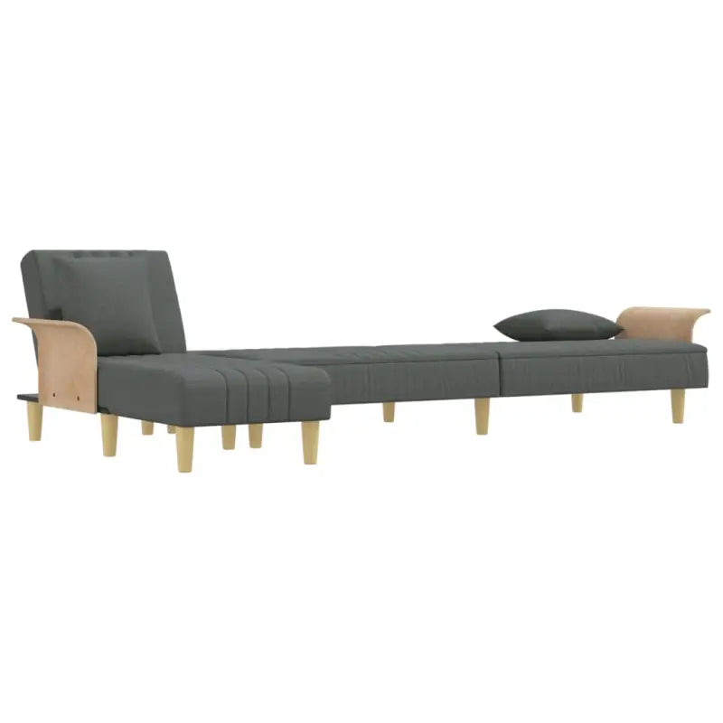 L-vormige slaapbank met chaise longue en totale afmetingen - Banken