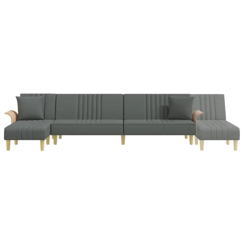 L-vormige slaapbank met chaise longue en totale afmetingen - Banken