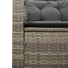 L-vormige tuinbank met poly rattan en waterdichte zak for easy cleaning - Tuinsets