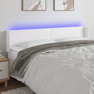 LED Hoofdbord voor een stijlvolle en duurzame slaapkamer uitstraling - Wit / 163 x 16 x 78/88 cm / 1 - Hoofdborden