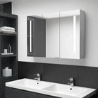 LED-Wandspiegelkast voor een moderne en sfeervolle badkamer - Betongrijs / 89 x 14 x 62 cm / 1 - Badkamerkaptafels