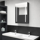LED-Wandspiegelkast voor een moderne en sfeervolle badkamer - Glanzend zwart / 50 x 13 x 70 cm / 1 - Badkamerkaptafels