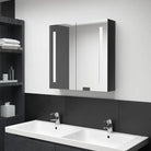 LED-Wandspiegelkast voor een moderne en sfeervolle badkamer - Glanzend zwart / 62 x 14 x 60 cm / 1 - Badkamerkaptafels