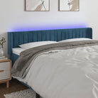 Leslicht hoofdeinde en voetbord voor een moderne slaapkamer - Donkerblauw / 183 x 16 x 78/88 cm / 1 - Hoofdborden